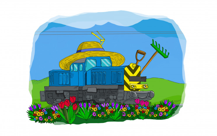 Szöcsi virágot ment