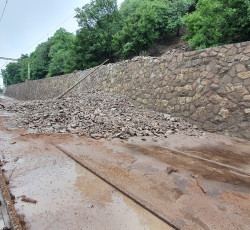 A vasúti pályára került hordalék