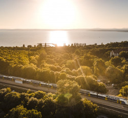 Naplemente a Balatonnál