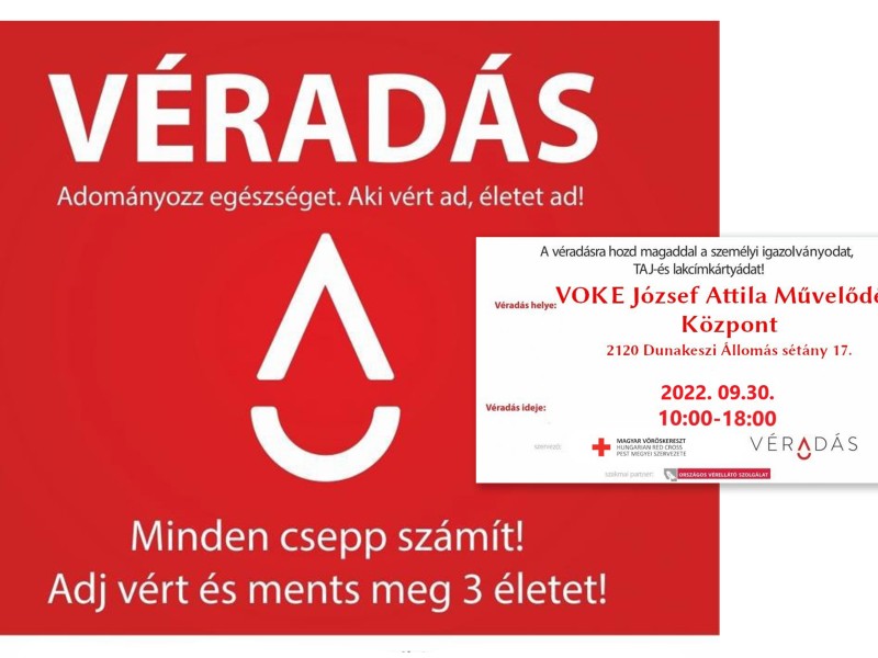 Véradás plakát